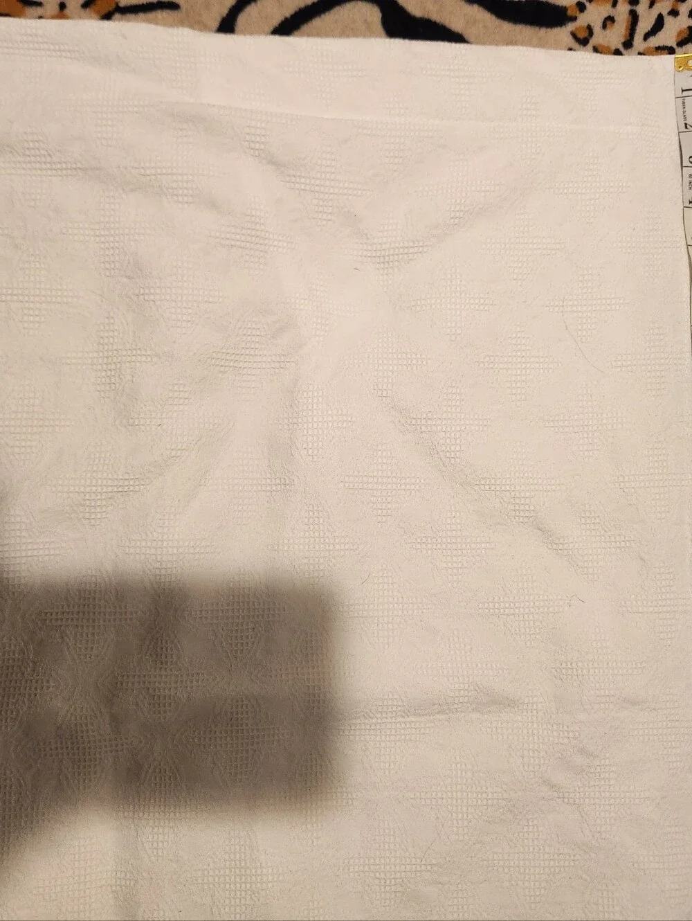 Docofil White Textured Made In Portugal 100% Cotton King Size Shams (2)